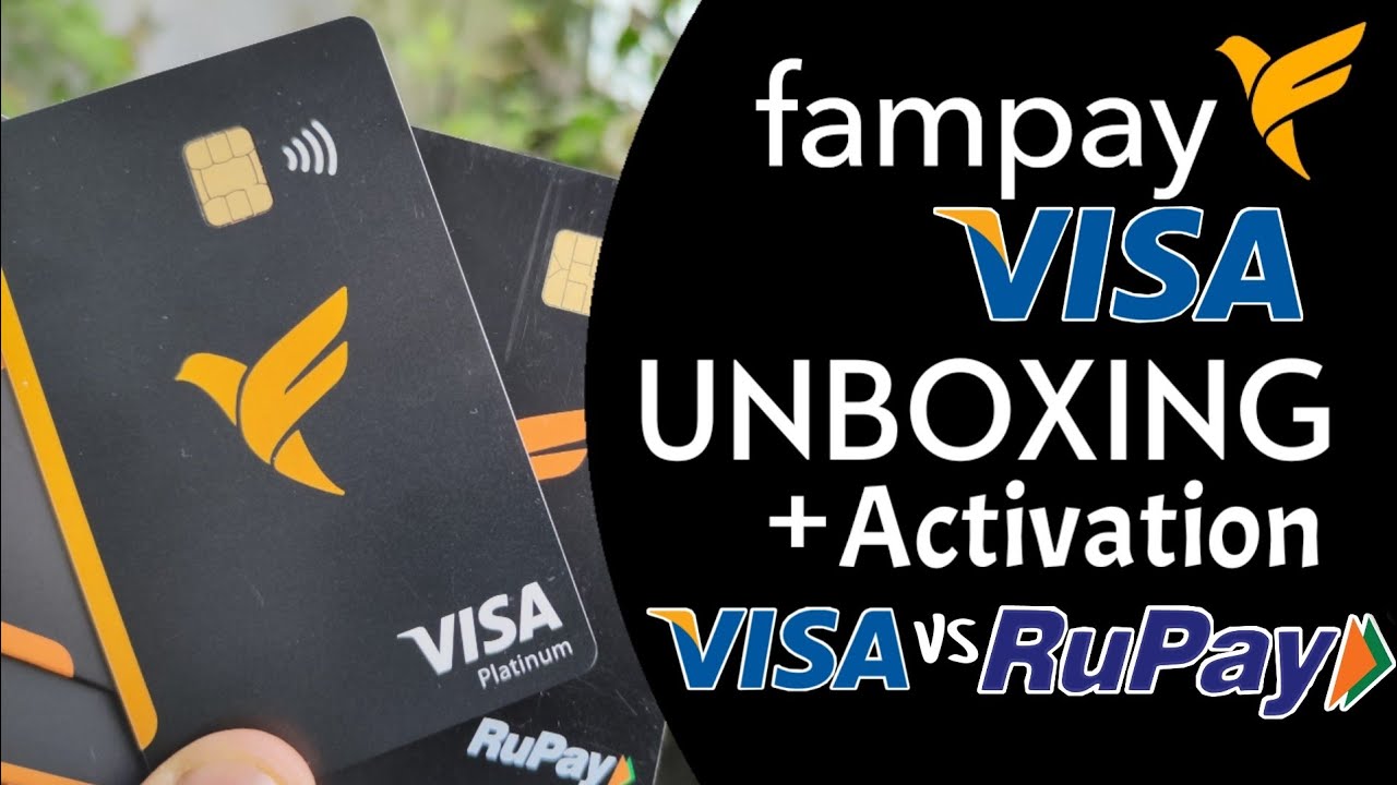 Fampay Visa Card Unboxing & Activation | Visa Vs Rupay | Side by side comparison | @yougotfam