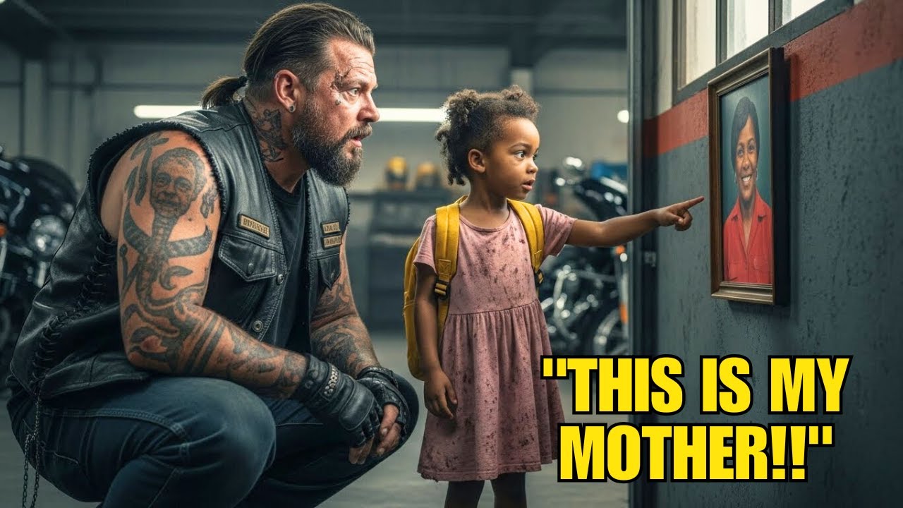 Little Girl Asks Why Is My Mom's Photo Here at Biker Clubhouse Then Gang President Sees His Own Eyes