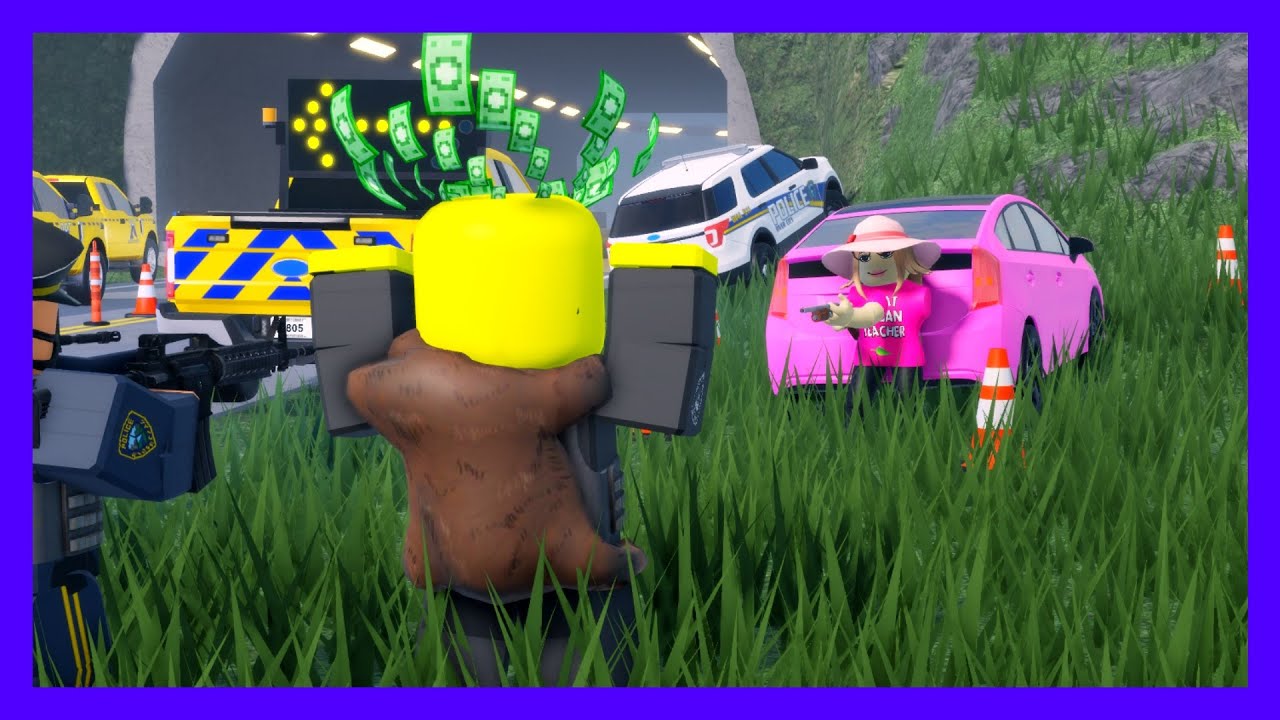 KAREN BRINGS ILLEGAL GUNS ACROSS THE BORDER... *ESCAPES POLICE CAR* ER:LC Roblox Roleplay