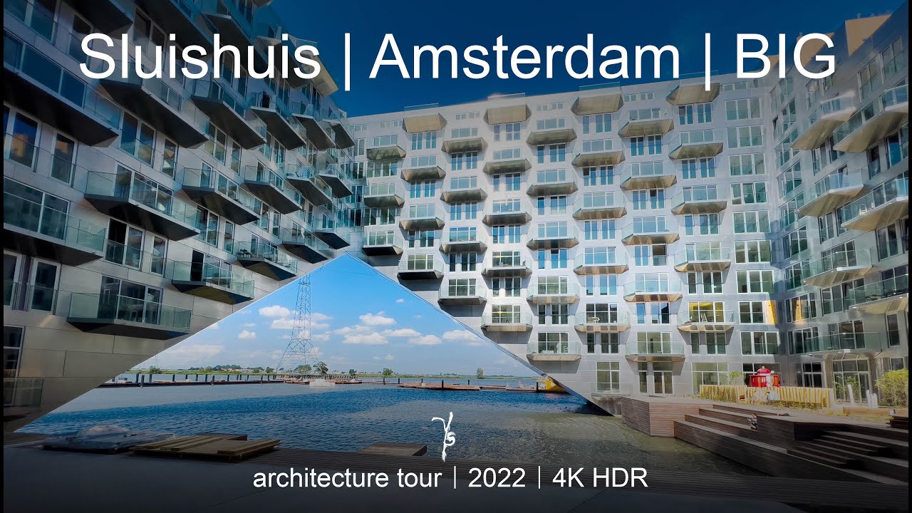 Sluishuis | Amsterdam | BIG + Barcode Architects | Modern architecture tour - walking tour | 4K HDR