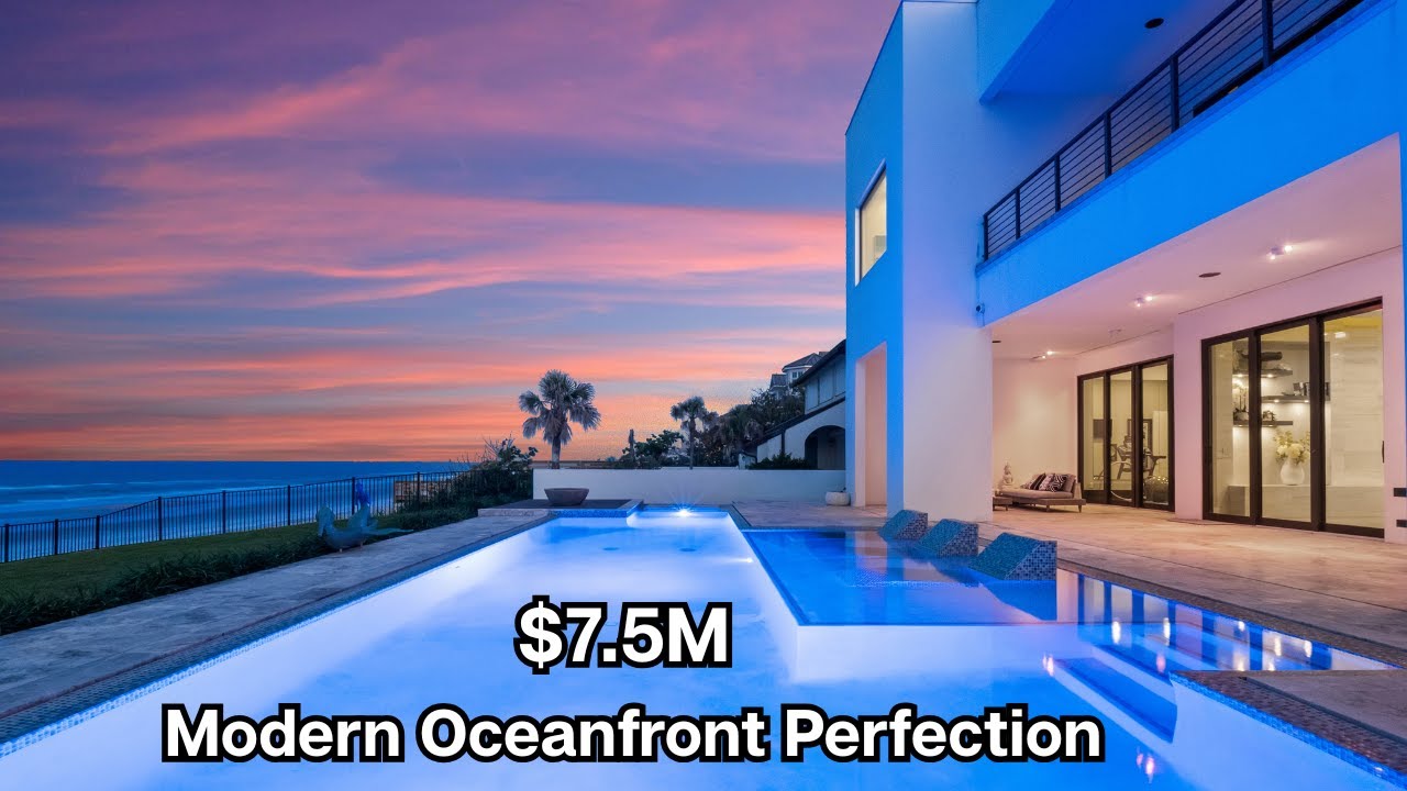 Florida’s Most Stunning Modern Oceanfront Home  |  $7.5M Coastal Dream