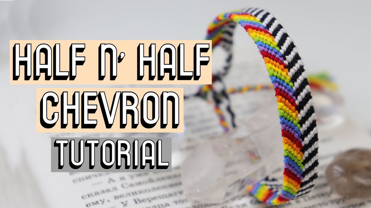 HALF N' HALF CHEVRON BRACELET TUTORIAL [CC] || Beginner Friendly