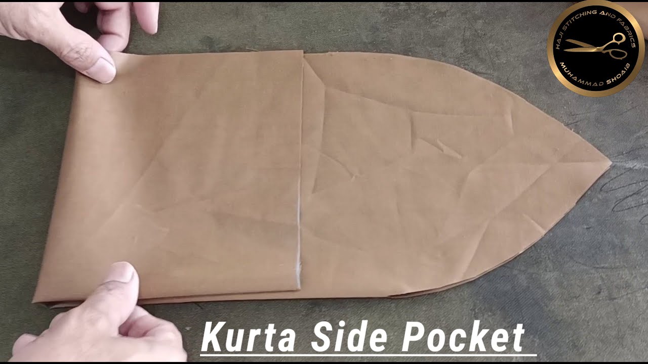 Side Pocket Cutting and stitching | How to Attach Side Pocket in kurti