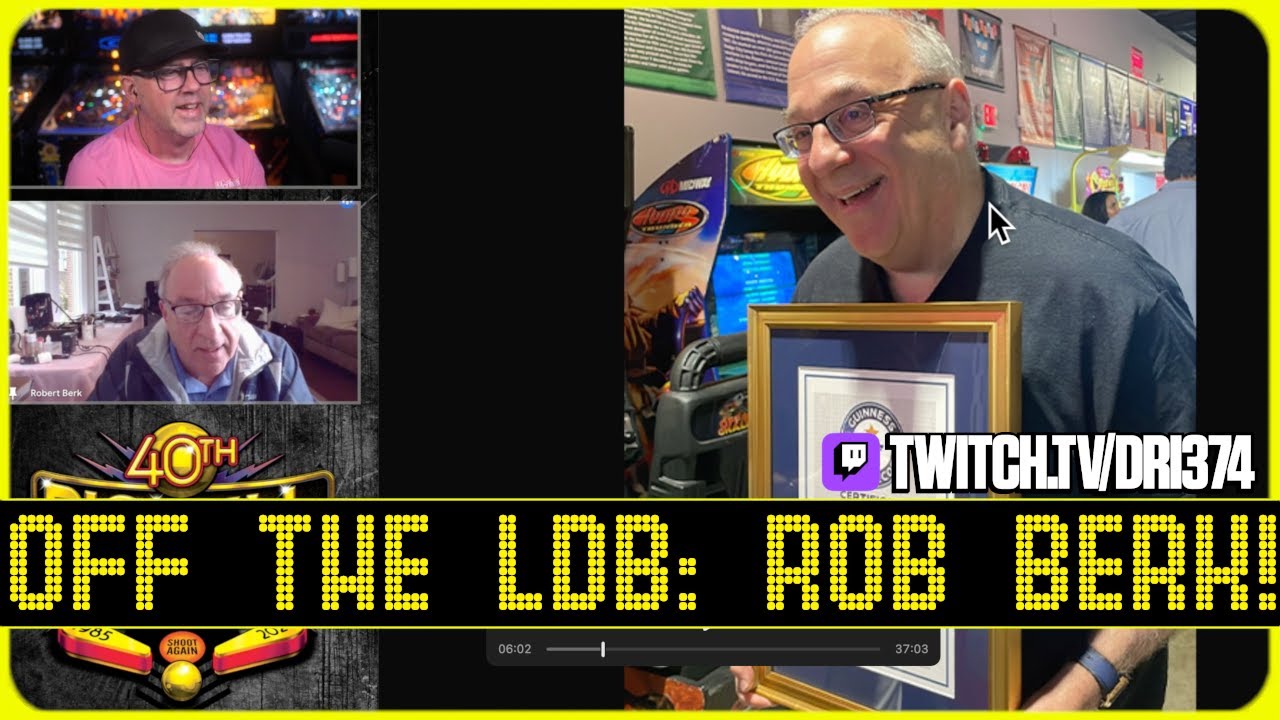 Off the LDB: Interview with Rob Berk pre-Pinball Expo 40th. Streamed from Raccoon City Pinball.