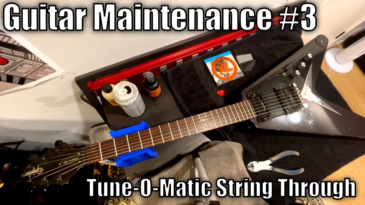 Guitar Maintenance Episode 3: String Change - Tune-O-Matic String Through