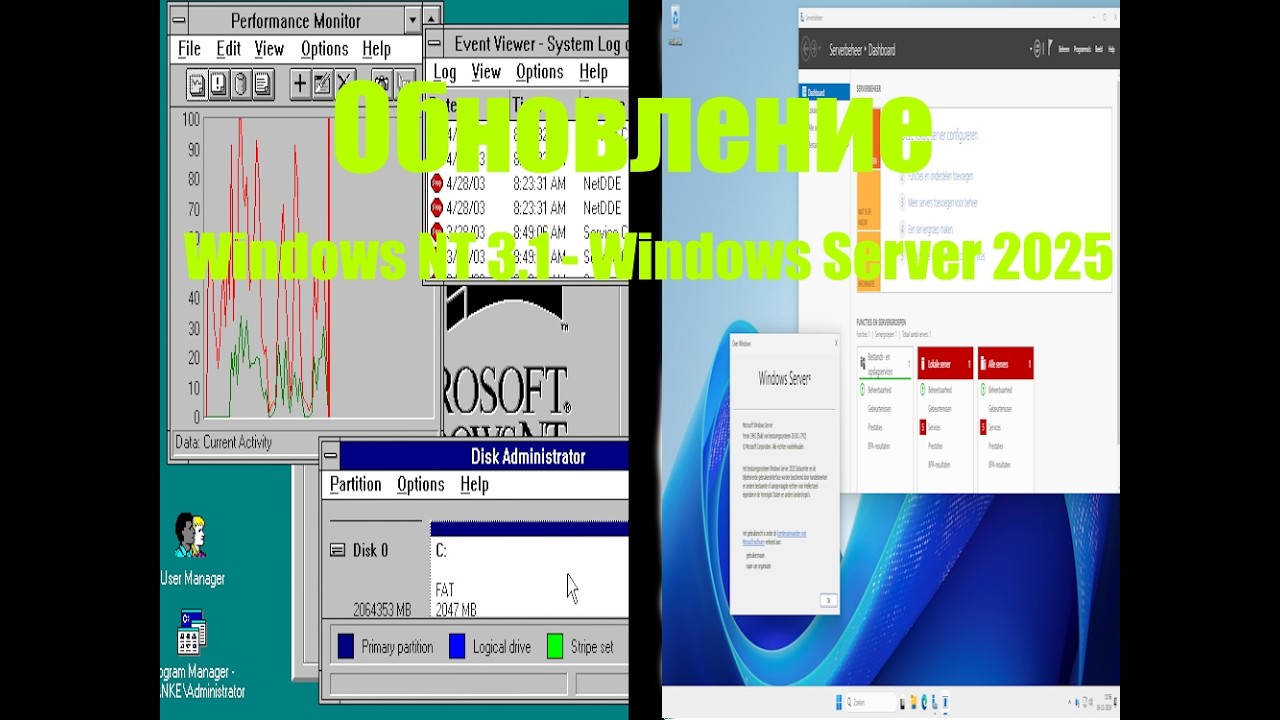 Windows NT 3.1 - Windows Server 2022