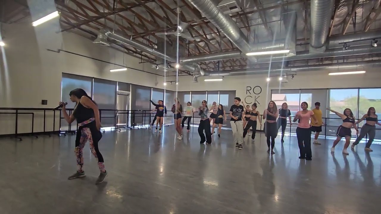 Latinova rehearsal - Las Vegas NBA half-time Show