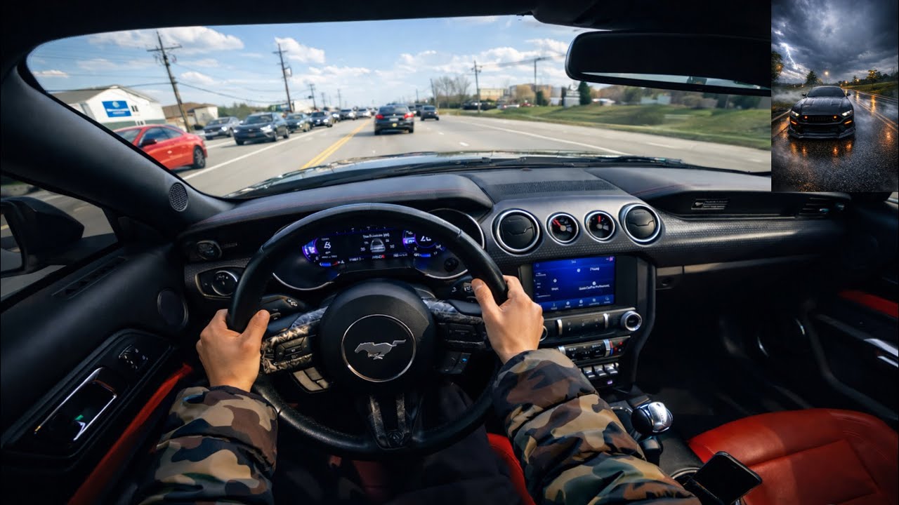 POV | NO TALKING CHILL DRIVING LOUD MUSTANG (SLOW PULL) 