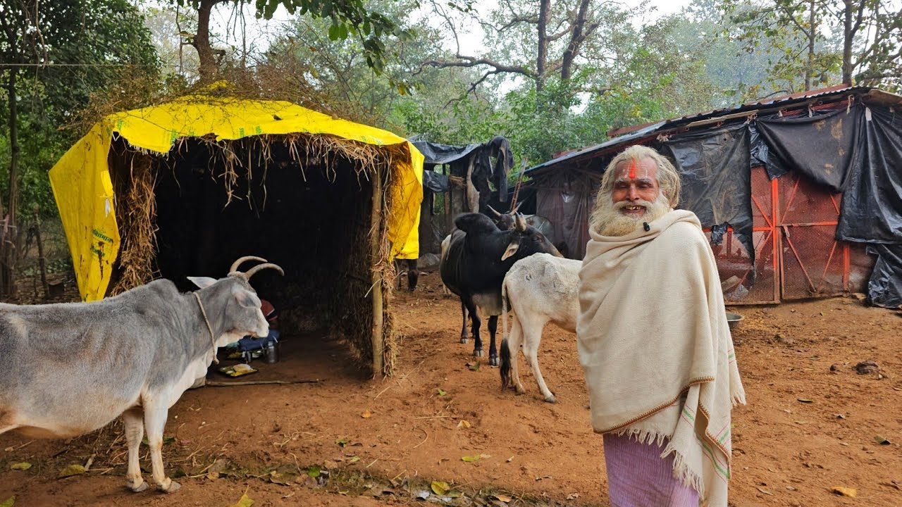 Chitrakoot  के संत महावीर दास जंगल में कांस कुशा की कुटिया बनाकर कर रहे कठोर तपस्या