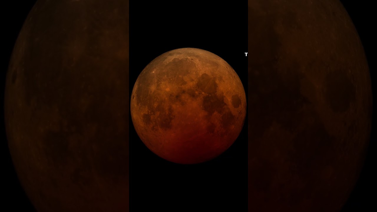 Total Blood Moon Lunar Eclipse 7 - 8 November 2022 #eclipse #themoon
