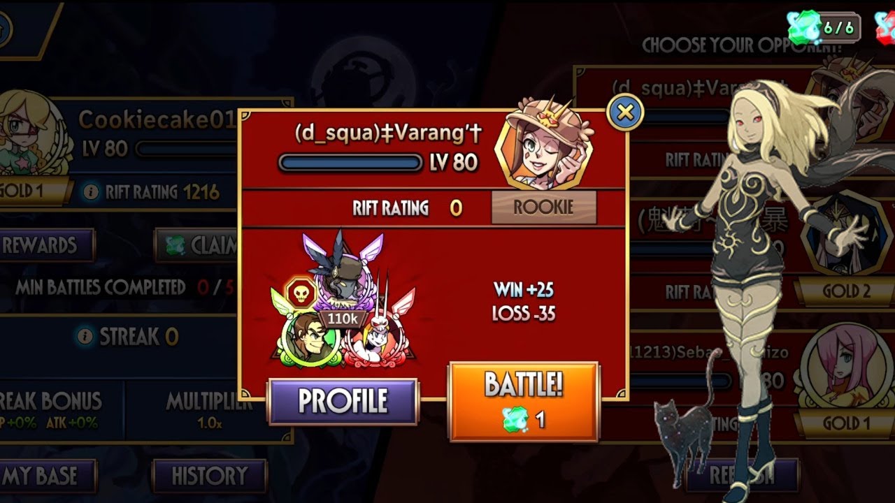 Chatting and Stuff - Gravity Week Rift Battle | Skullgirls Mobile