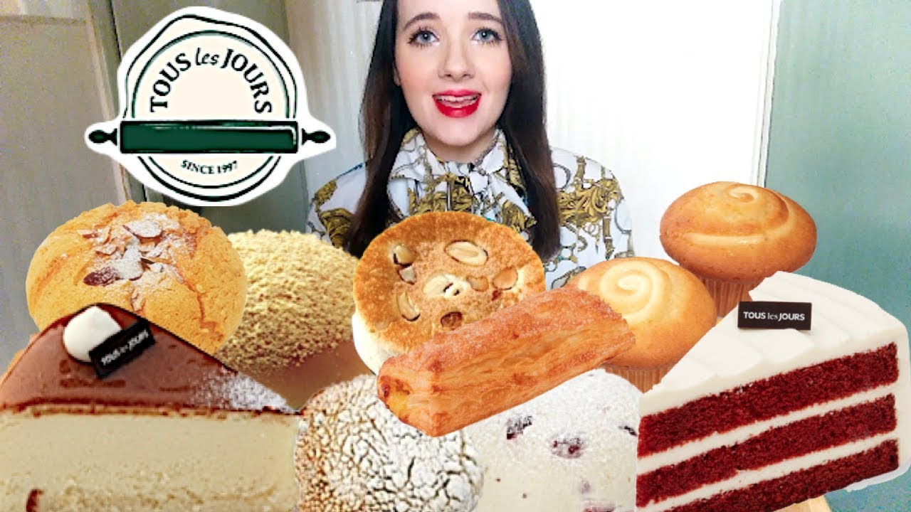 EVERYTHING CREAM CHEESE 🍰 TOUS LES JOURS MUKBANG 🍞 뚜레쥬르 먹방