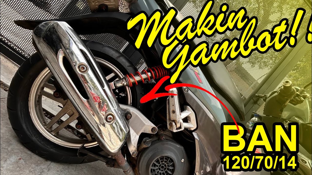 SUZUKI SKYWAVE VELG SPIN BAN 120/70 PADAT BERISI