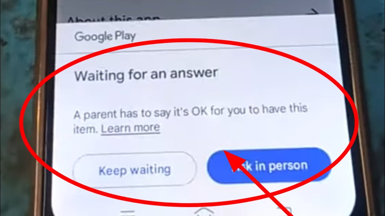 Google Play Store Showing Waiting For An Answer Problem Solve 