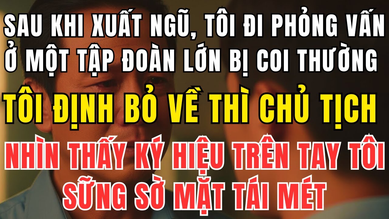 Vừa Xuất Ngũ Tôi Đi Xin Việc – Bị Mọi Người Khinh Rẻ, Nhưng Khi Chủ Tịch Nhìn Thấy Tôi Thì Sững Sờ
