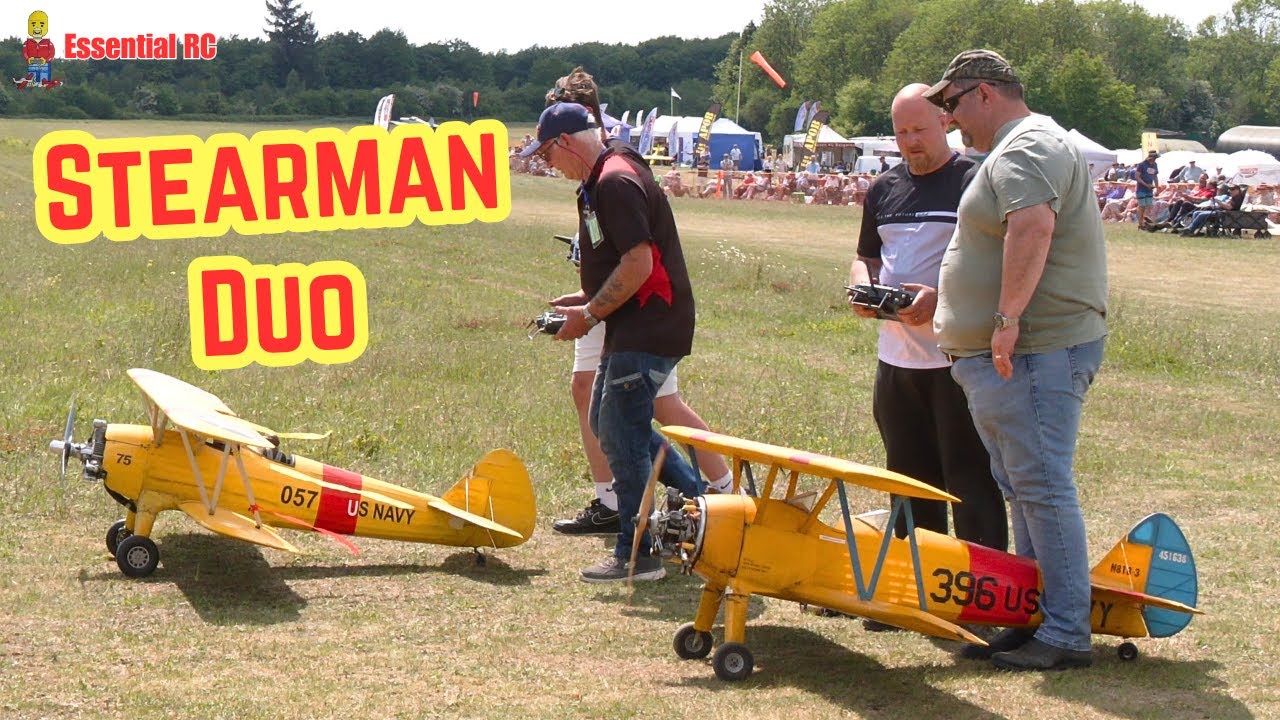 STEARMAN BIPLANE DUO ! Popham Model Show 2025