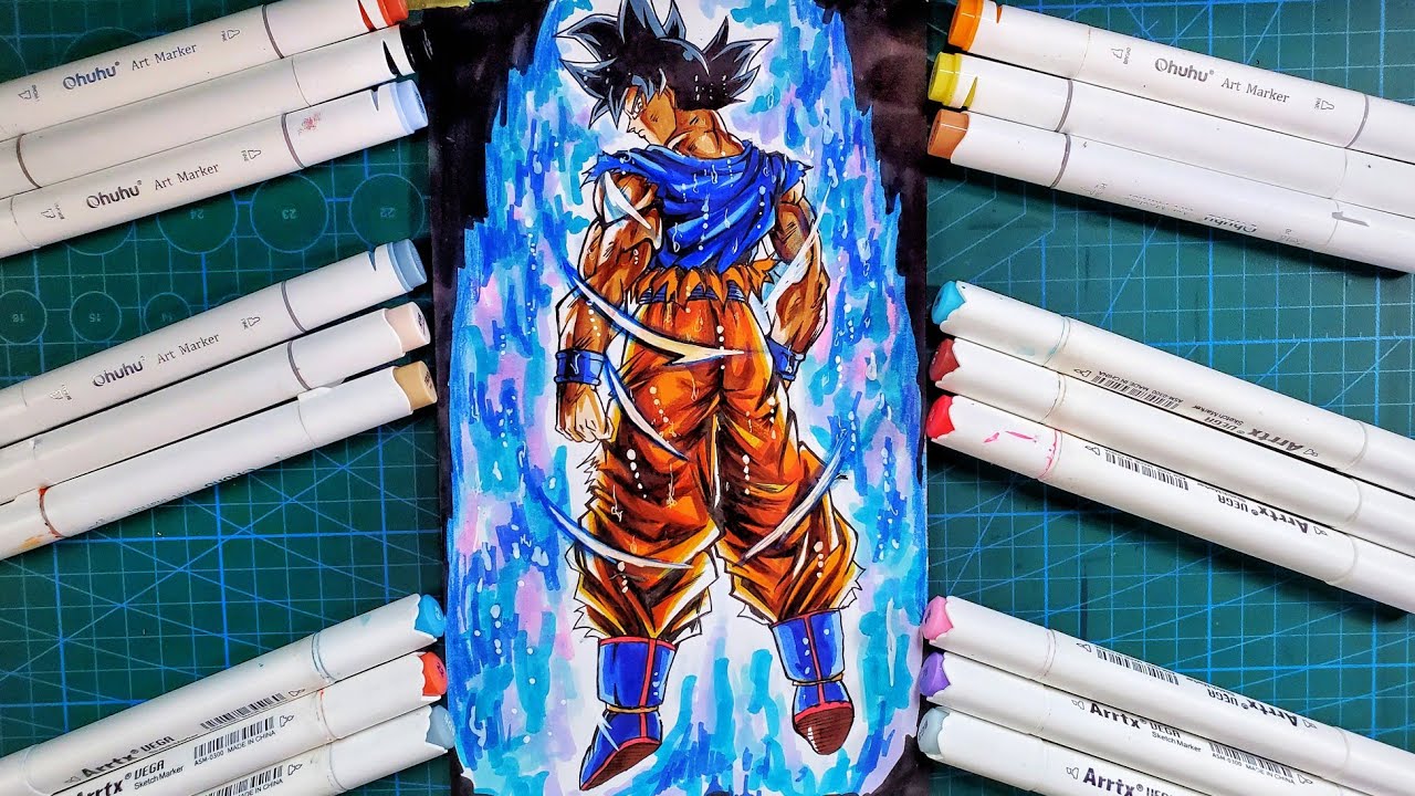How to Draw Goku ultra instinct 🔥[Full Body] | step by step drawing tutorial [Dragonball Legends]