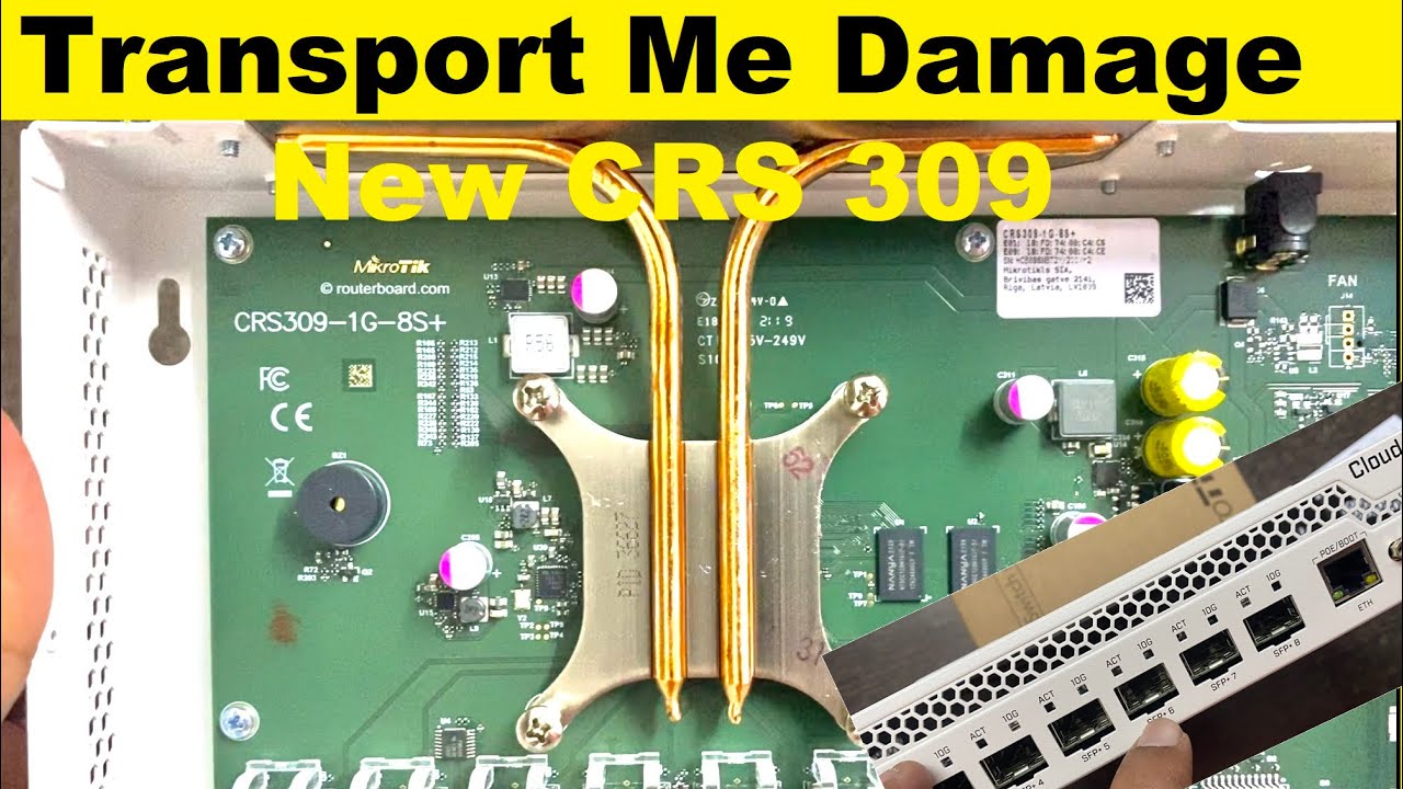 Repair Damage CRS309 in Transport #crs309 #mikrotik #repair #crs309-1g-8s+ @OnlineIndia