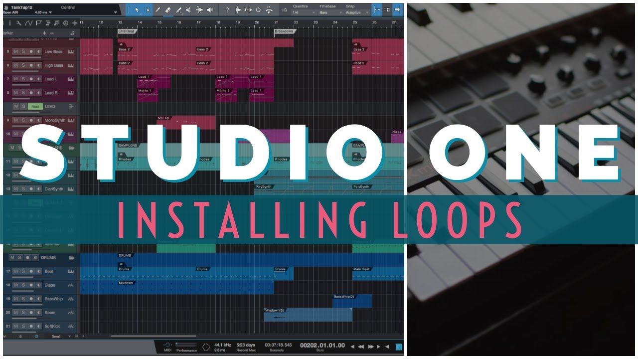 Studio One - Using Loops (Factory Content + Free Loop Pack!)