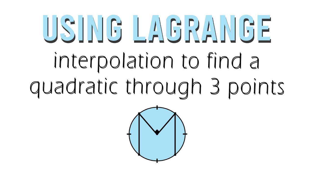 Using Lagrange Interpolation to find a Quadratic through 3 points