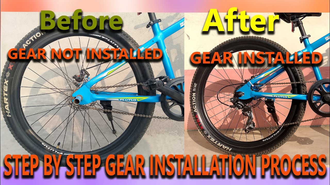 How to install gear step by step full process //Gear fitting easy steps #mtb