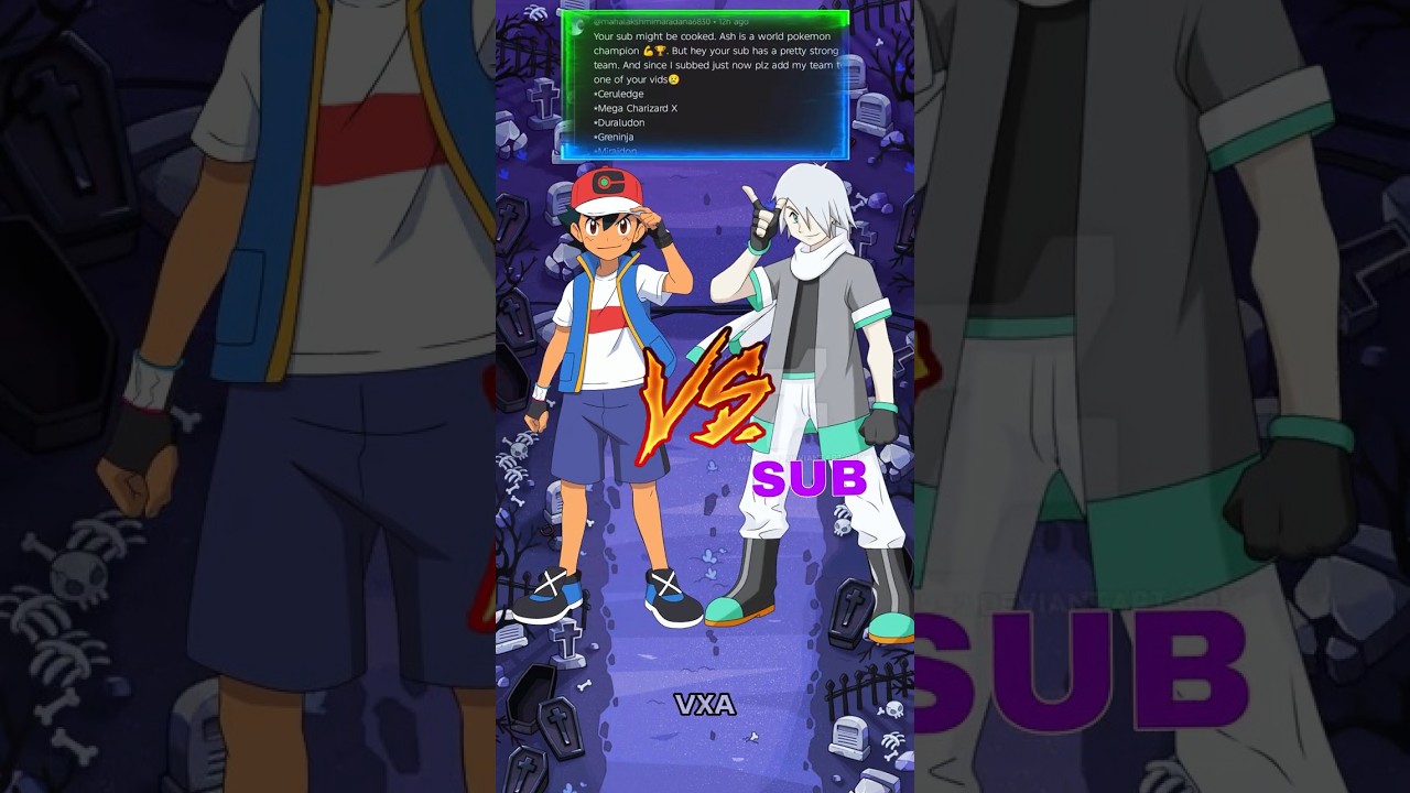 Ash [VS] Subscriber Who is strong ⁉️🙀 | Void X Anime | #pok&eacute;mon #anime #ashketchum
