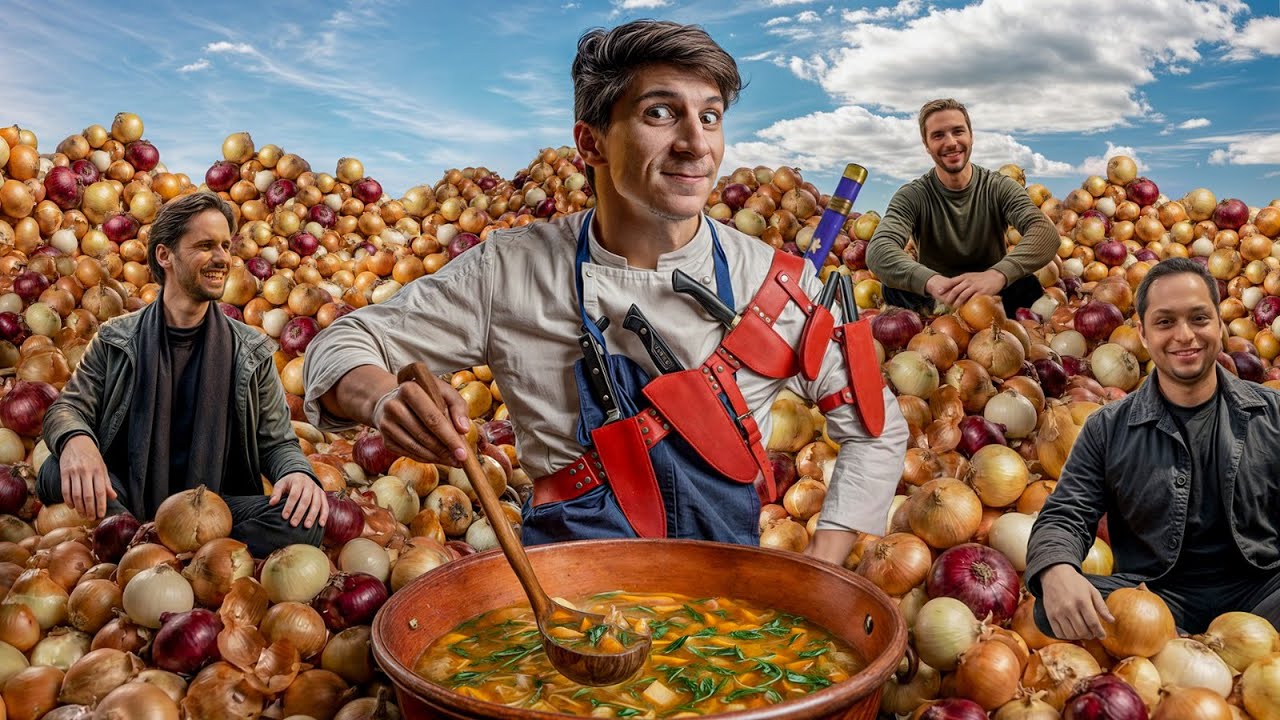 Je prépare de la soupe pour 600 PERSONNES