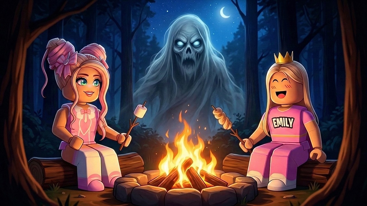 ISY & EMILY &uuml;bernachten im HORROR FERIENLAGER! 🌸 Roblox