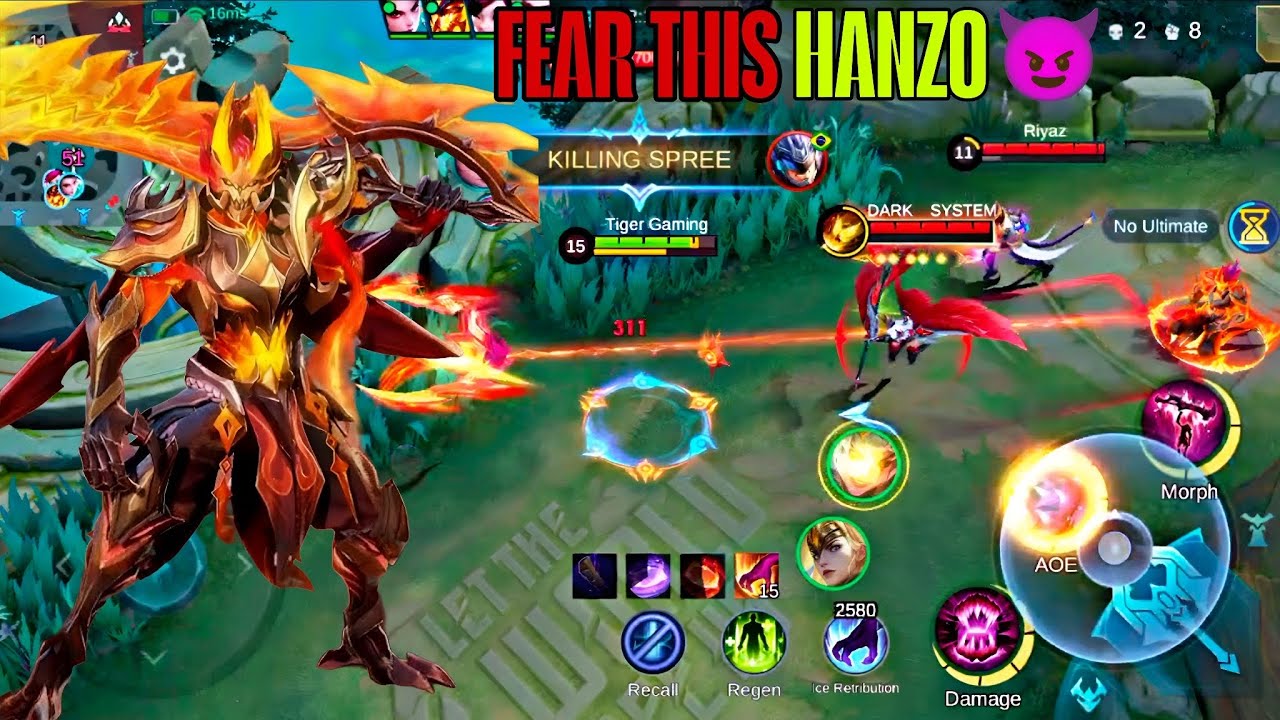 Hanzo Collector Skin Is PURE NIGHTMARE 😈🔥 | MLBB #mobilelegends #mlbb #hanzogameplay #gaming
