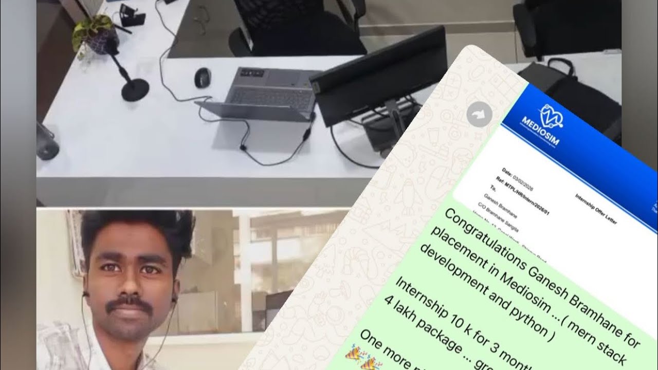 How He placed in MedioSim Technology | My Experience Journey | Motivational Talk #coding 