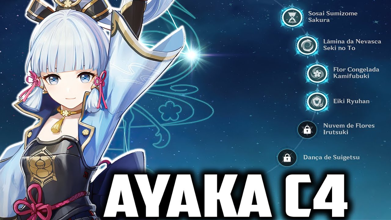 AYAKA C4 QUEBRA COMPLETAMENTE O GENSHIN IMPACT KKKKKK SHOWCASE DPS CRYO AO EXTREMO!
