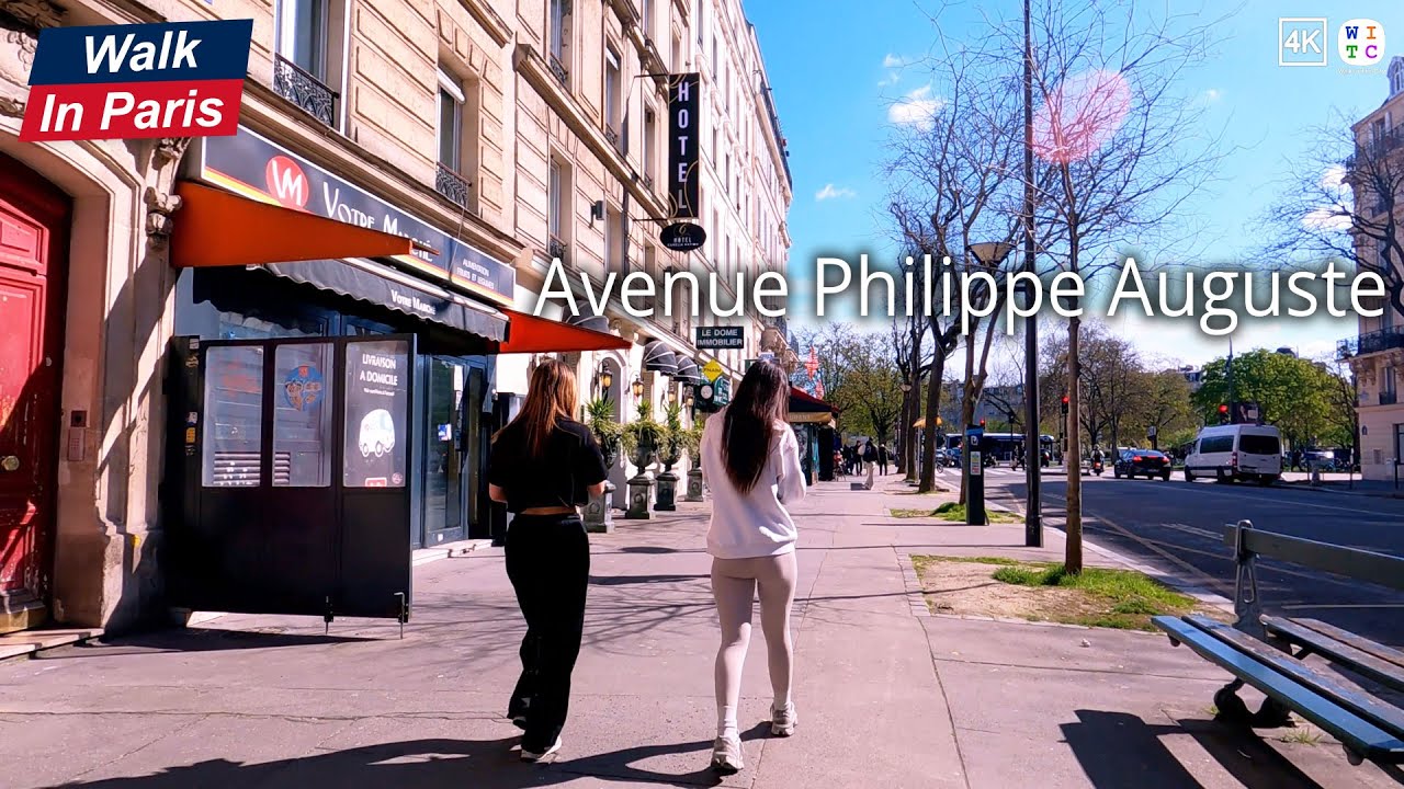 Avenue Philippe Auguste (4K) | Paris Walking Tour