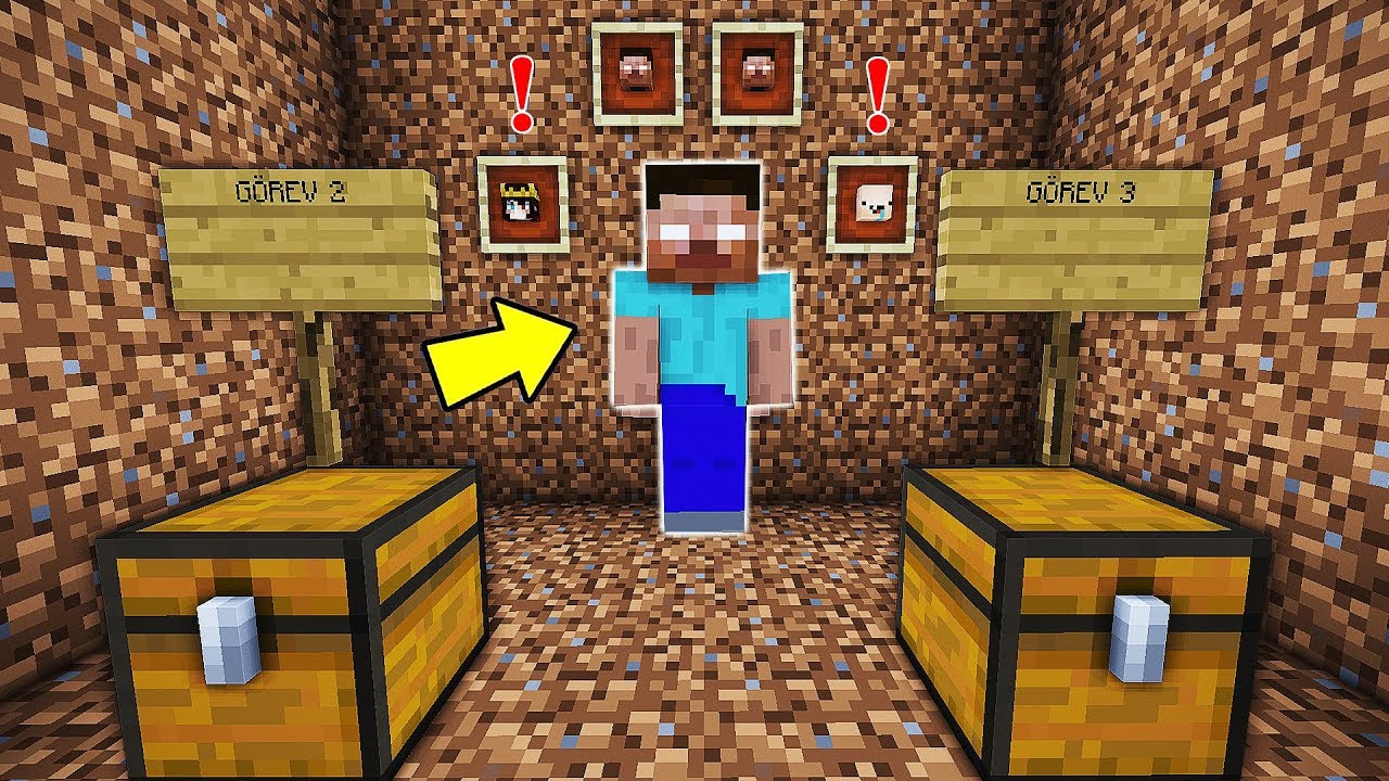 HEROBRİNE GÖREVLERİ YAPIYORUZ (ZORLA) !! 😱 - Minecraft