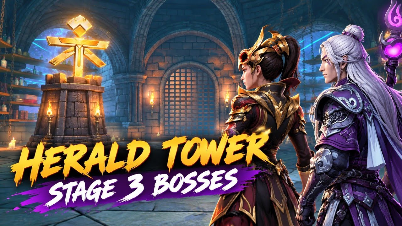Calligrapher & Final Eclipse Defeated all Bosses of Stage 3 (Herald Tower)😈 &bull; Shadow Fight 3 🔥