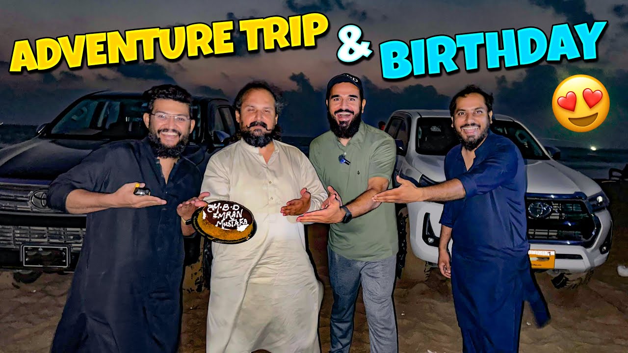 Revo mein adventure trip per nikal gae 🛻 🗻 Birthday party bhi hogai 🎂🥳