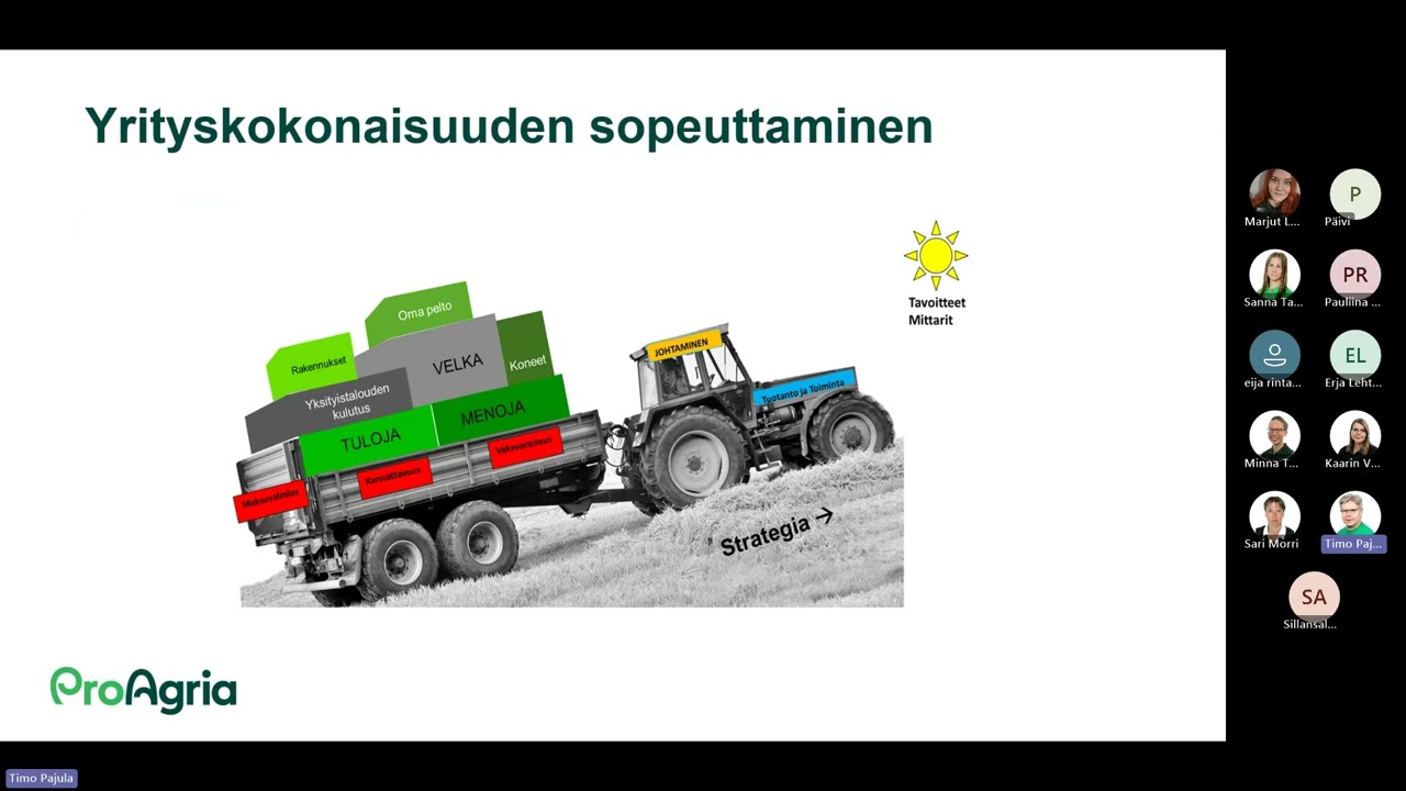 Maitotila 2030 webinaari: V&auml;litilinp&auml;&auml;t&ouml;s ja budjetointi talouden suunnittelussa ja johtamisessa