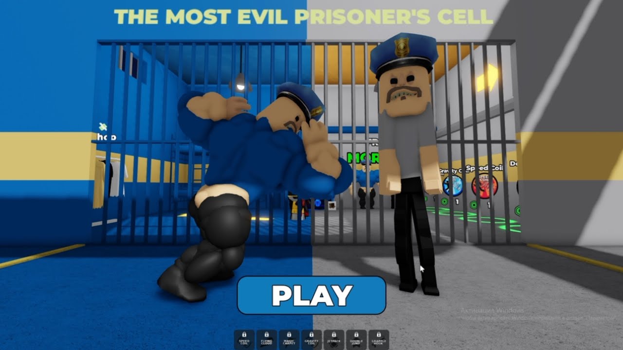 💪⚖️ STRONG VS WEAK POLICE PRISON RUN OBBY 👮‍♂️🔓 | Roblox Gameplay