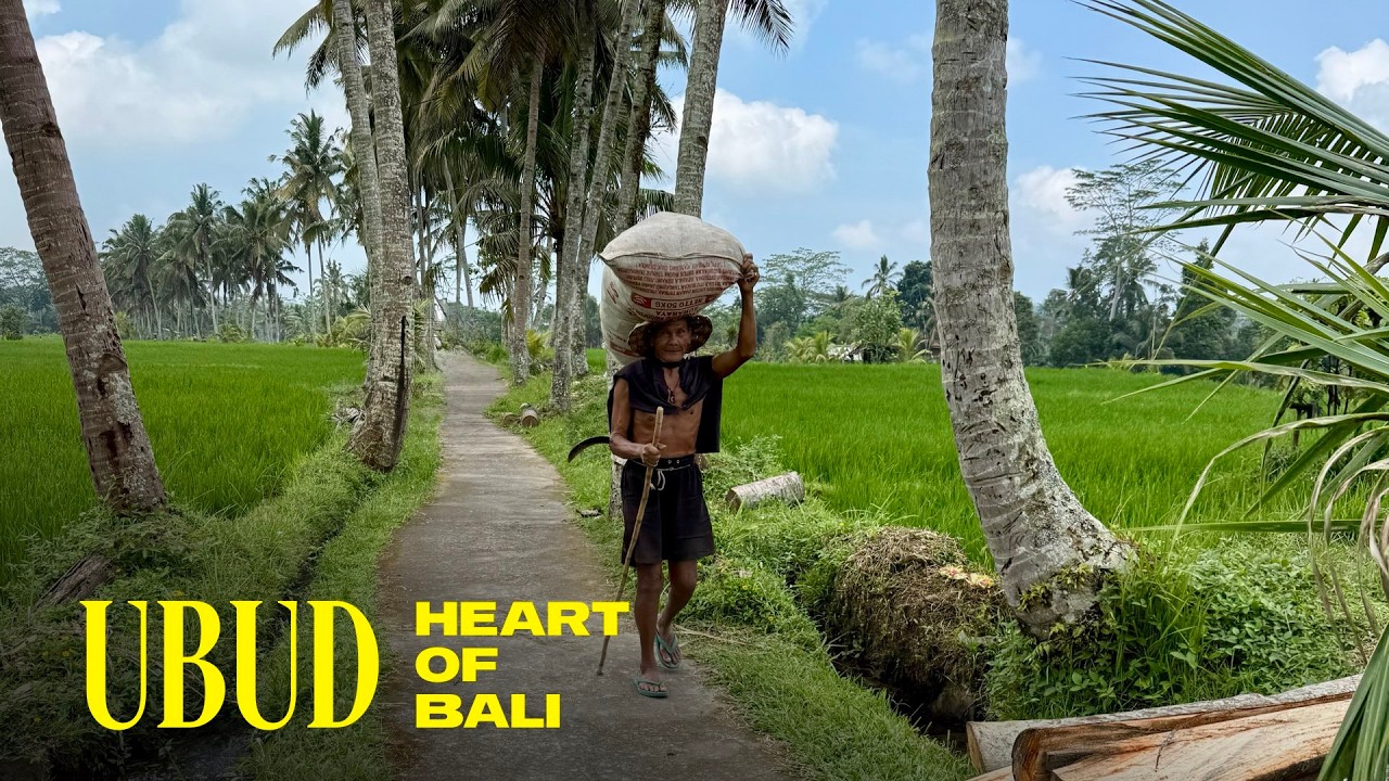 Heart of Bali - Ubud, Indonesia, Walking Tour 4K 60FPS