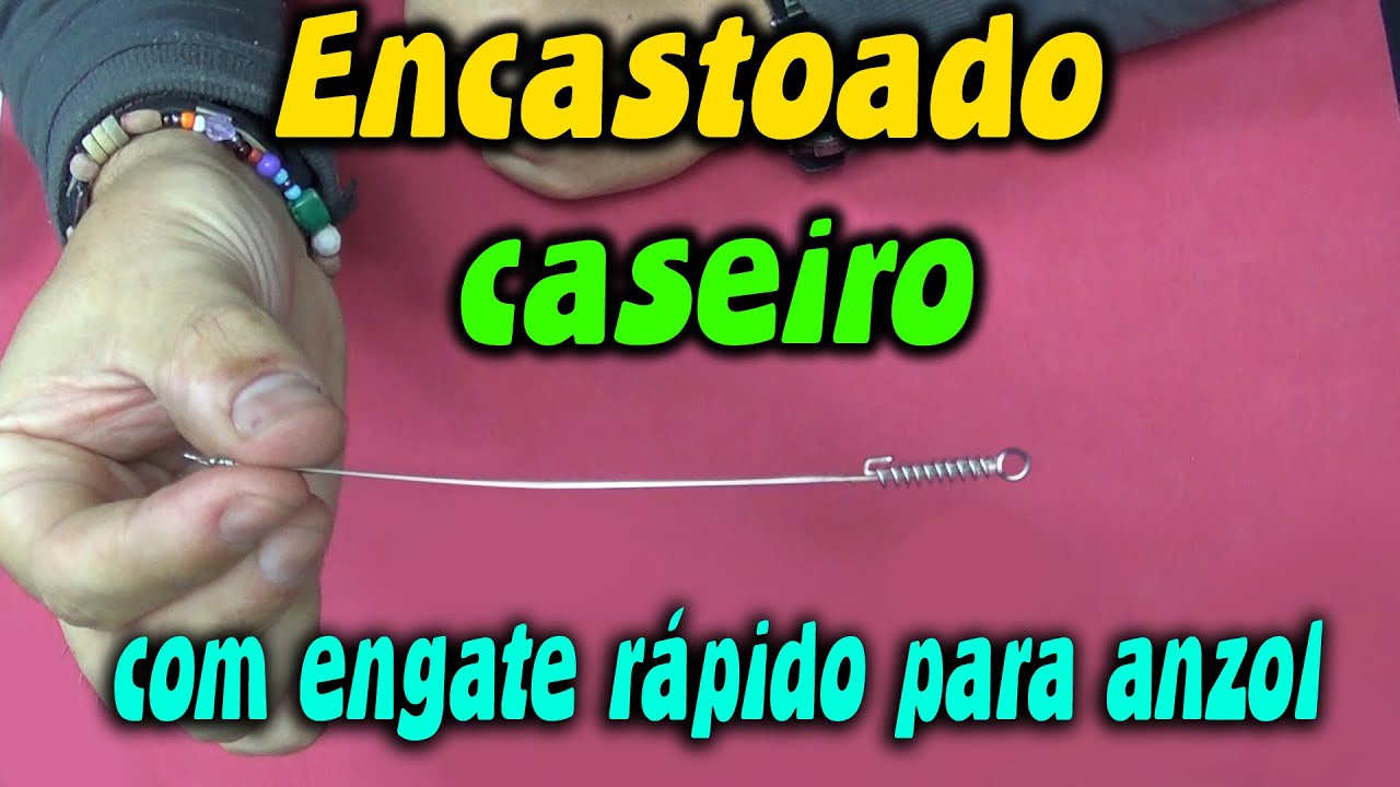 ENCASTOADO CASEIRO com engate rápido para anzol ✱ Dicas de pesca ✱  Acessórios de pesca