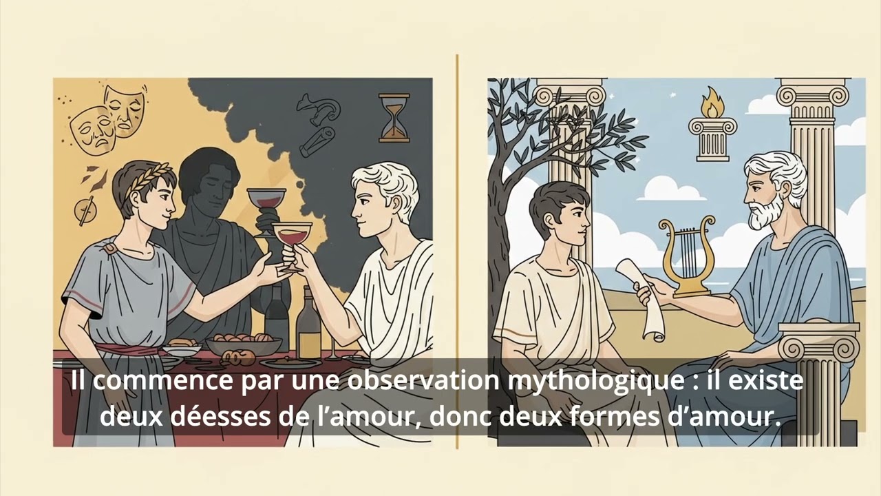 Les deux amours selon Pausanias - Le Banquet - Platon