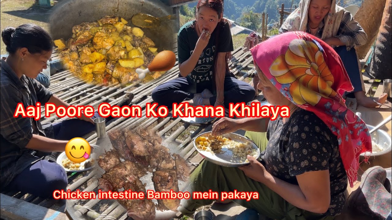 Aaj Poore Gaon Ko Khana Khilaya || After Working In The Garden Sabke Saath Bhoj