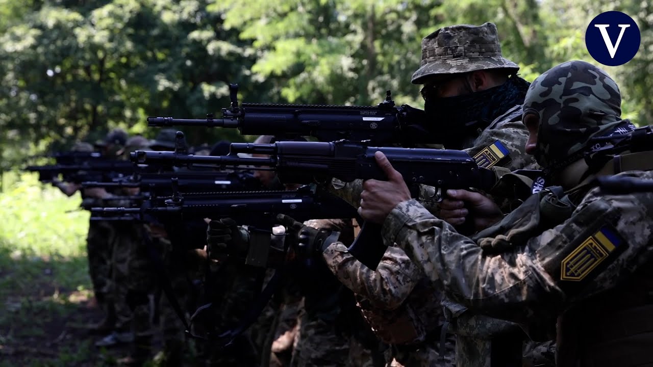 Junto a las fuerzas de operaciones especiales ucranianas en su entrenamiento en Járkiv