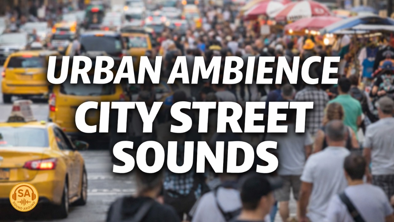 🏙 Urban Street Ambience – Crowded Avenue, People Talking & Vendors (Extended Utility SFX)