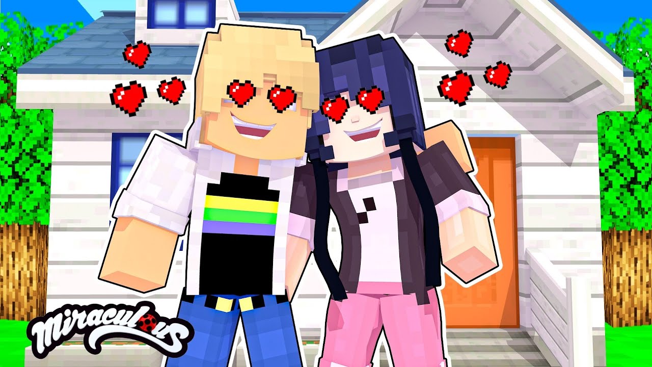 Minecraft: ADRIEN E MARINETTE ESTÃO NAMORANDO!! - #154 MIRACULOUS AS AVENTURAS DE LADYBUG E CAT NOIR