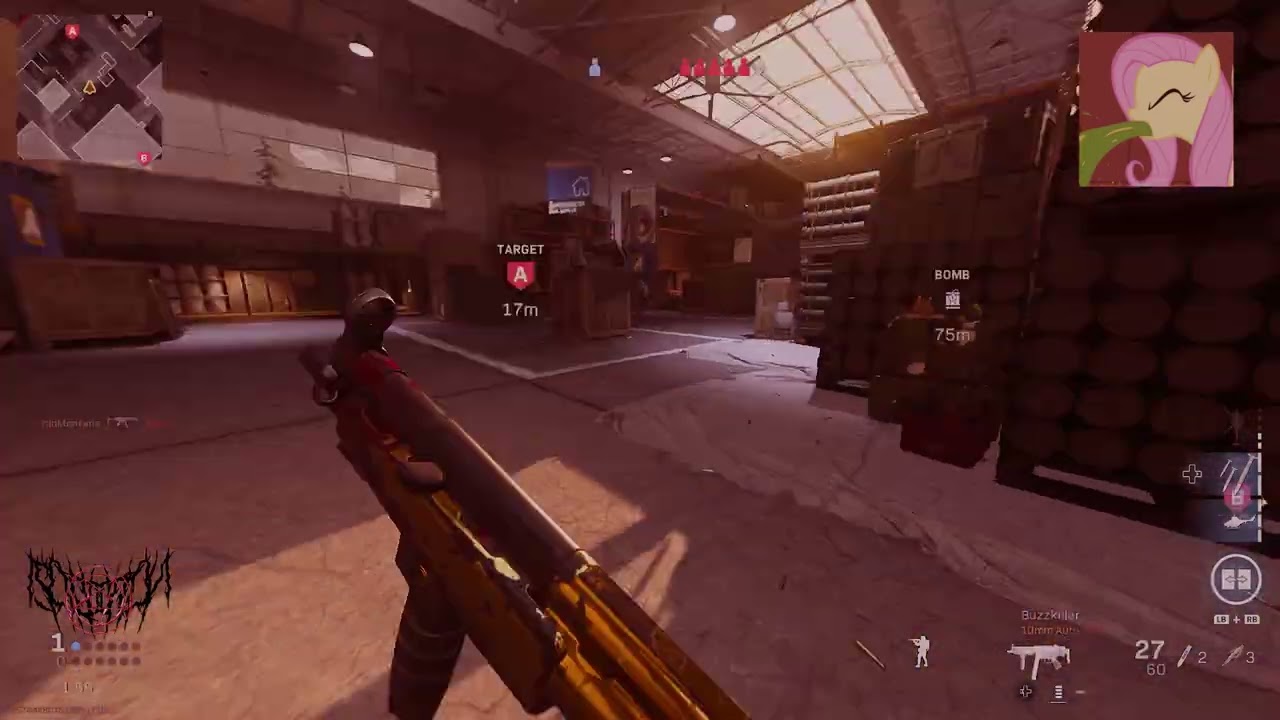 1 to the head