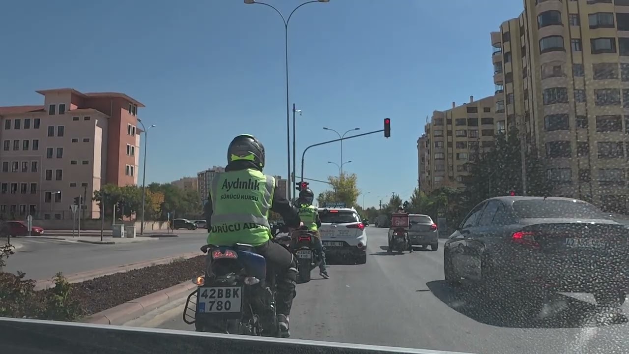 KONYA SELÇUKLU MOTORSİKLET EHLİYET SINAVI 2025 GÜNCEL DIŞ PARKUR A GÜZERGÂH 