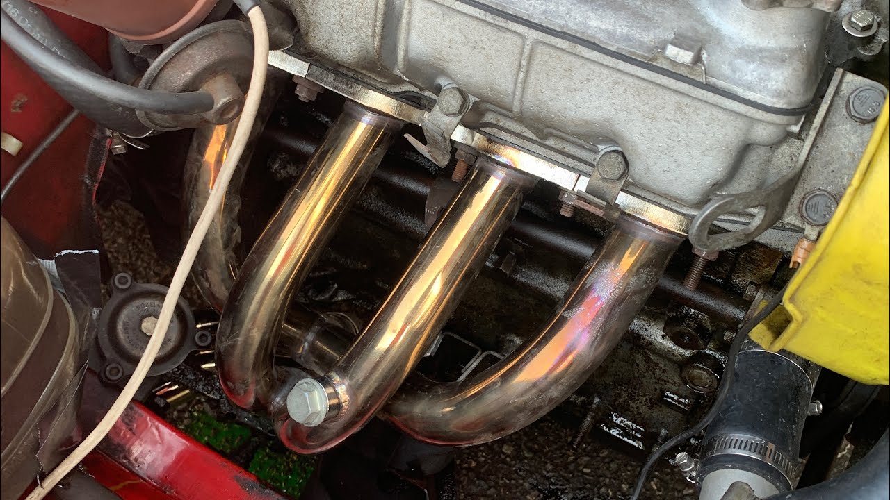 Vickauto Performance exhaust system on 1980 Fiat Spider 124