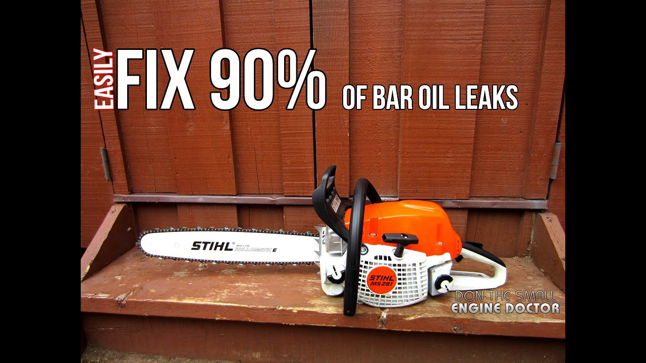 Fix 90% Of Stihl Chainsaw Bar Oil Leaks With This Simple Repair!