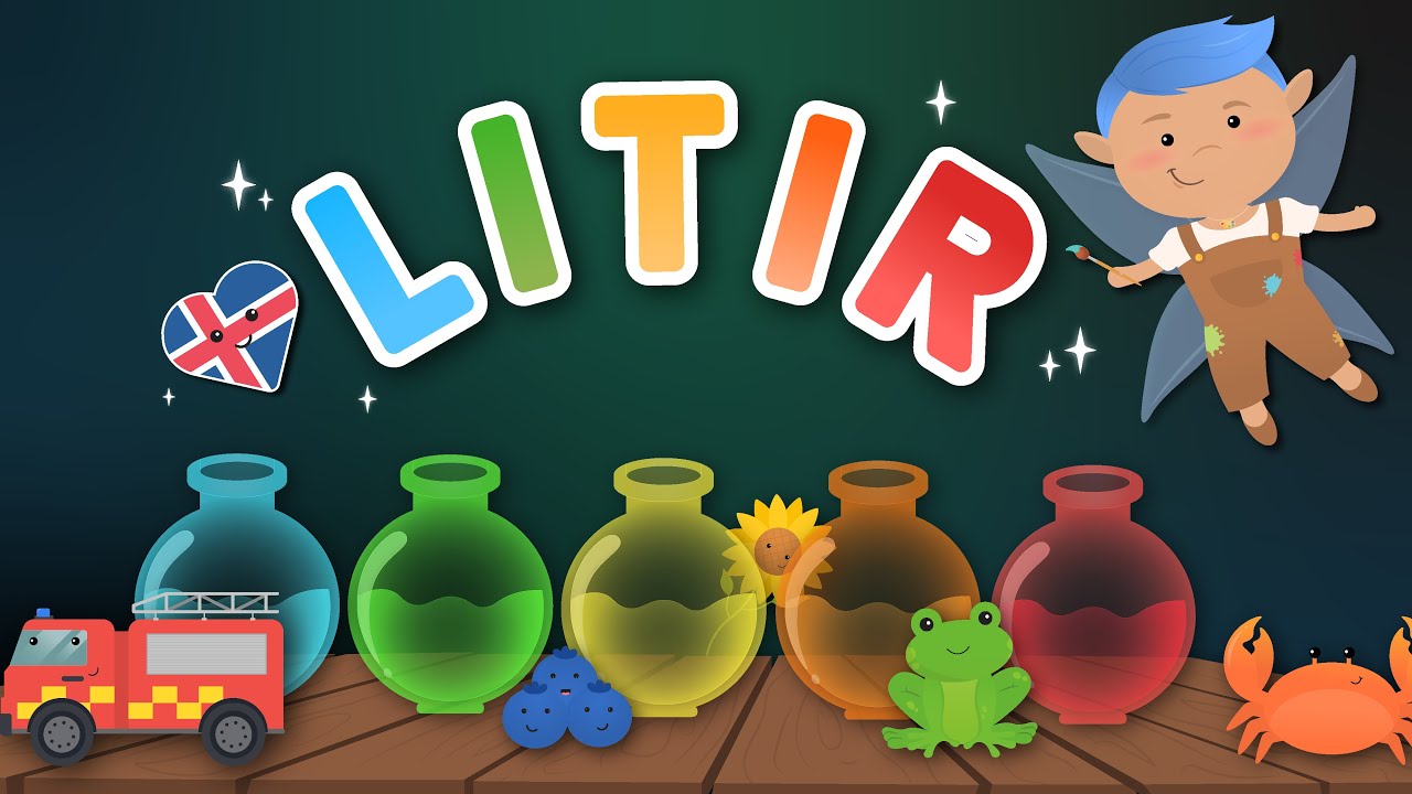 Litir - 20 orð / Colours - 20 Words (1)