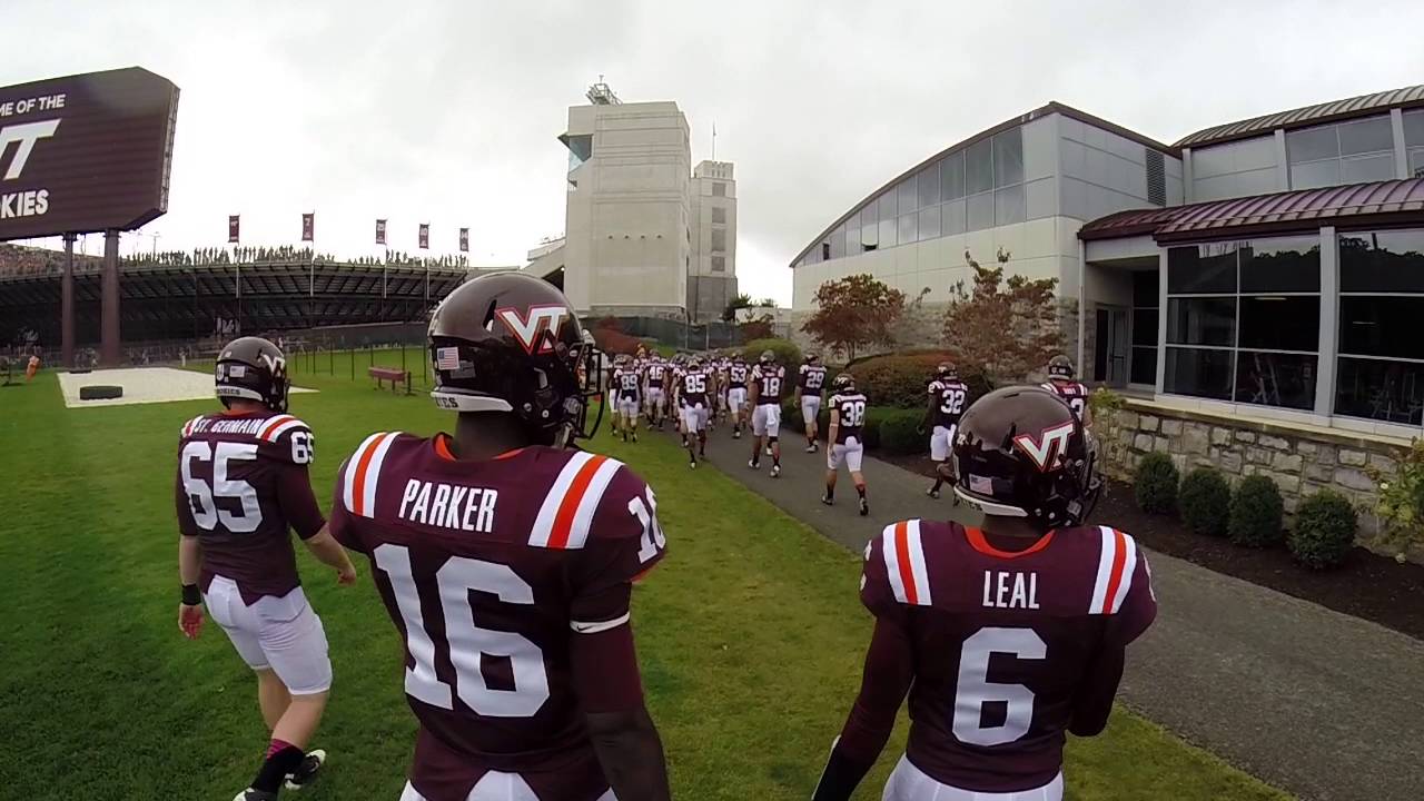 VT Player Tunnel Entrance vs Pitt  2013